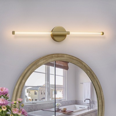 LLHZSY Minimalist Dimmable LED Bathroom Vanity Light Bar Wall Sconce-Champagne Gold