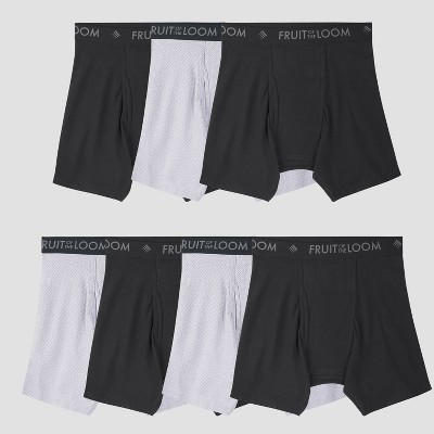 Fruit of the Loom Select Men's Breathable Cotton Micro-Mesh Boxer Brief 5pk+2