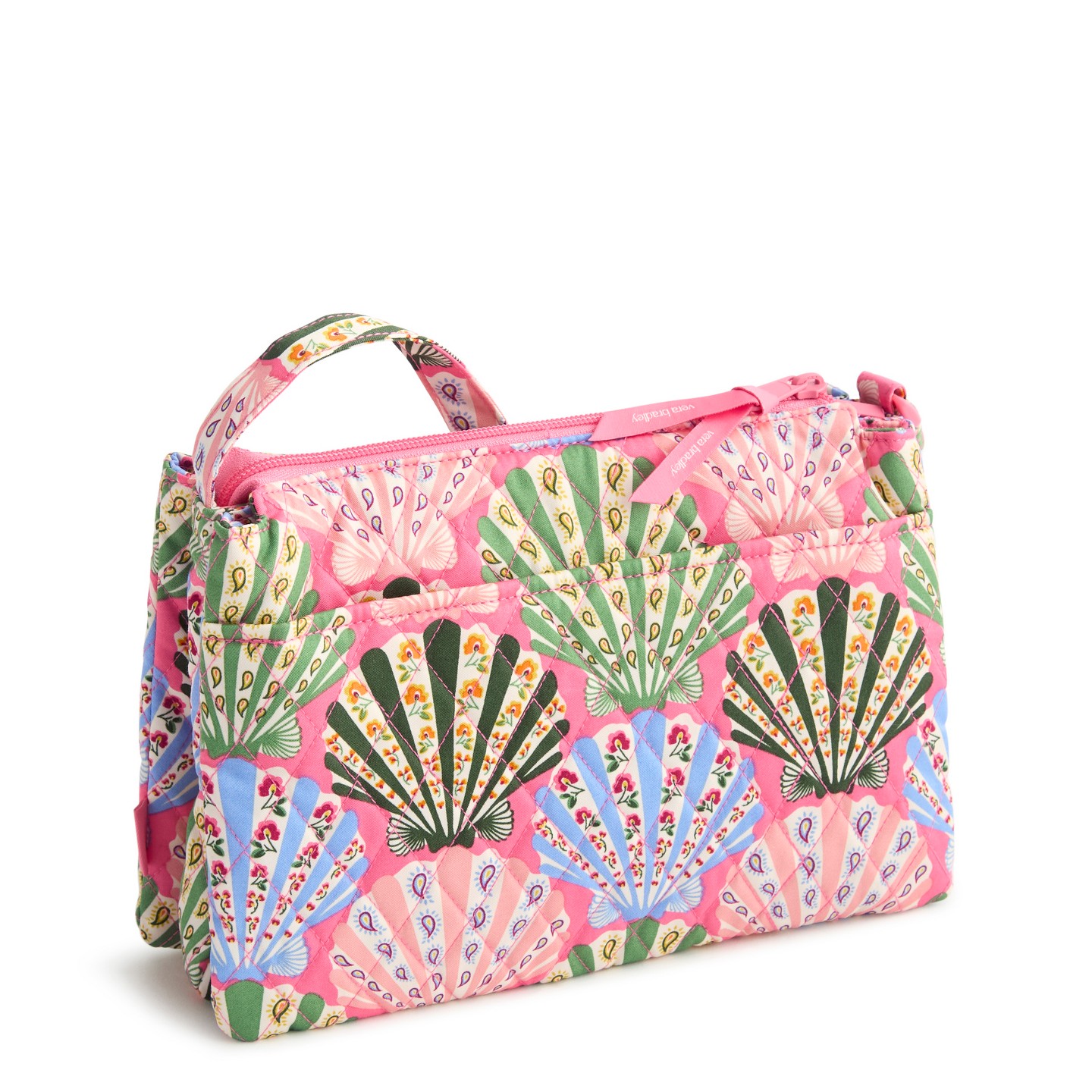 Женская сумка Vera Bradley Premium Cotton Foxbury Crossbody Bag Cottage Shells — фото 2