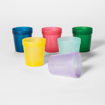 short plastic cups