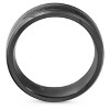 Pompeii3 Black Titanium 8mm Beveled Band with Black Carbon Fiber Inlay Comfort Fit - 2 of 4