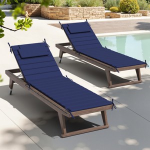 Crestlive Products Outdoor Portable Egg Rolls Chaise Lounge Cushion - 1 of 4