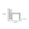 HomeRoots 47" White Wood Computer Desk - 3 of 4