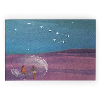 MsGonzalez The sun will come out again 36" x 24" Welcome Mat - Society6