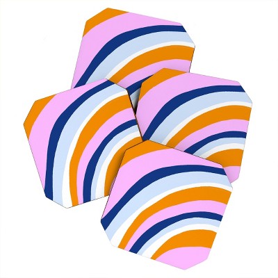 4pk Sunshine Canteen Canyon Stripes Coasters - society6