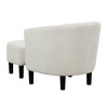 Breighton Home Take a Seat Churchill Accent Chair with Ottoman in Boucle Oatmeal - 4 of 4