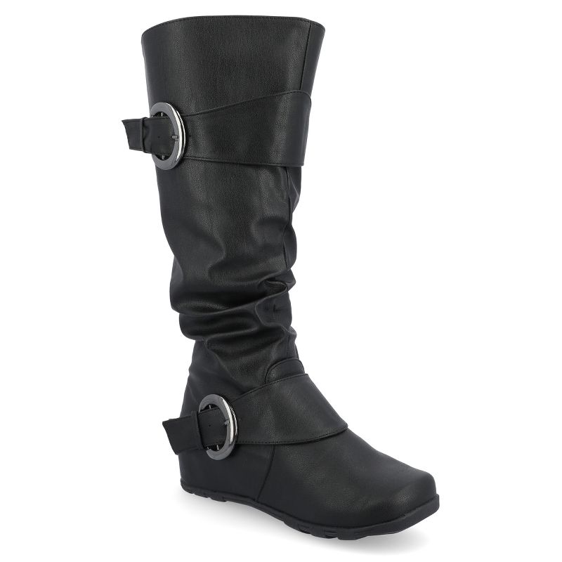 Journee Collection Womens Paris Hidden Wedge Riding Boots, 1 of 11