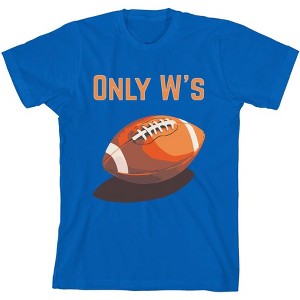 Only W's American Football Youth Crew Neck Short Sleeve Tee - 1 of 2