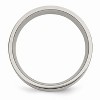 Black Bow Jewelry Titanium and 14K Gold, 8mm Flat Unisex Satin Finish Comfort Fit Band - 2 of 4