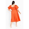 Women's Plus Size Rosabella Dress - tangerine | CITY CHIC - 2 of 4