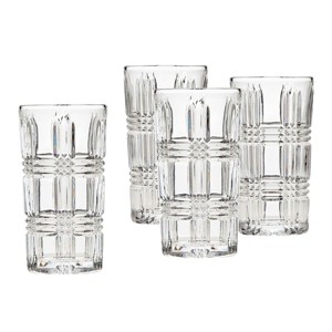 Godinger Silver Set of 4 Brookfield High Ball Glasses: Crystal Drinkware, 11.5 oz Capacity, Dishwasher-Safe, Clear - 1 of 3