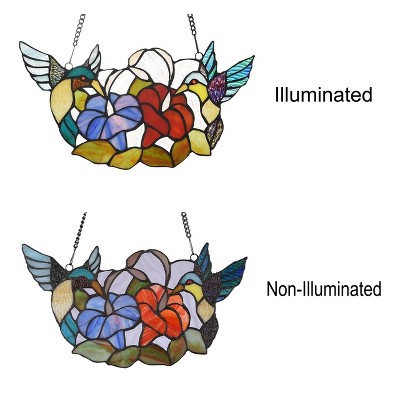 Nectar Tiffany-Style Multicolor Stained Glass Window Panel