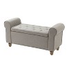 Sonia 43.7" Wide Storage Bench  | ARTFUL LIVING DESIGN - 3 of 4