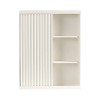Kate & Laurel All Things Decor 22" Furrow Tall Wall Cabinet White - 4 of 4