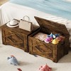 39.4in / 23.6in Storage Chest, Wooden Storage Bench With 2 Safety Hinges, Easy Assembly, Large Toy Chest for Entryway, Living Room, Bedroom - 4 of 4