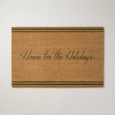 WILLIAMSBURG Home for the Holidays Coir Doormat