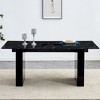 NicBex Dining Table 71" Modern Glass Rectangular Table with MDF Table Legs for Dining Room - 3 of 4