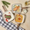 FONTOI 3 Pcs Nonstick Grill Pan for Stove Tops, Versatile Square Grilling Pan, Durable Grill Skillet for All Stoves Cooking, Beige, 9.45"*9.45"*1.57" - 2 of 4