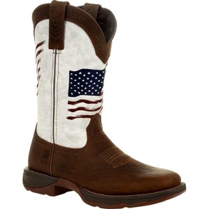 Women's Lady Rebel by Durango Women's Distressed Flag Embroidery Western Boot - 1 of 4