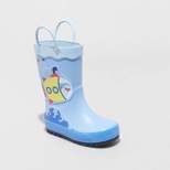 Toddler Boys' Jasper Pull-On Rain Boots - Cat & Jack™ Blue