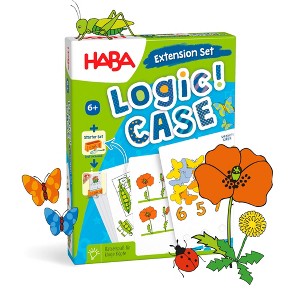 HABA Logic Case Extension Set: Nature - Ages 6+ Card Games for Kids, Travel Games, Learning Toys, Flash Cards for Kids Brain Teaser Puzzle Games - 1 of 4