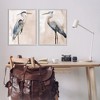 Stupell Industries Beautiful Heron Birds Standing Watercolor, 24" x 30" - 2 of 4