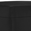CLIHOME Modern Ottoman Footstool, Faux Leather Upholstered Pouf with Sturdy Frame, Compact Footrest and Extra Seating for Small Spaces - 4 of 4