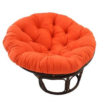 63x45 Double Papasan With Twill Cushion Tangerine Dream