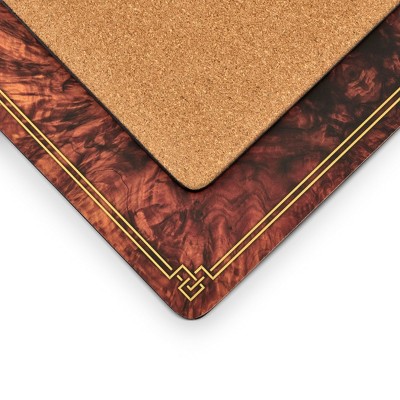 Pimpernel Walnut Burlap Cork-Backed Placemats Set of 4