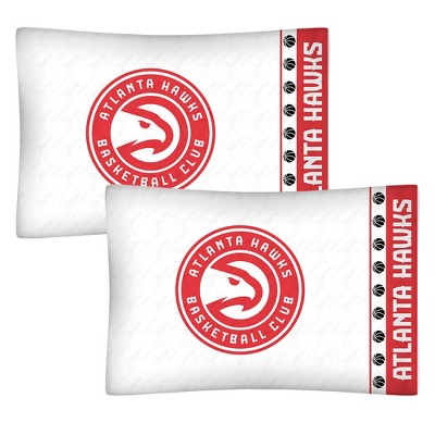 2pc NBA Pillowcase Set Basketball Team Logo Bedding Pillow Covers - Atlanta Hawks..