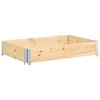 vidaXL Pallet Collar 31.5"x47.2" Solid Pine Wood - 2 of 4