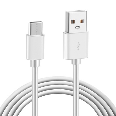 USB Type C Cable Fast Charging, Insten 3ft USB-A to USB-C Charger Cord For Samsung Galaxy S10 S10E S9 S8 S20 Plus,Note 10 9 8, LG V30 V20 G6 G5, White