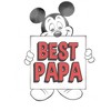 Men's Mickey & Friends Father's Day Best Papa Sign T-Shirt - image 2 of 4