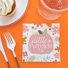 Big Dot of Happiness Girl Little Pumpkin Party Napkins, Fall Birthday or Pink Pumpkin Baby Shower Decor, White 3-Ply Paper Beverage Napkins - 24 Count - 3 of 4