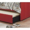 NicBex Twin Size Upholstered Nailhead Trim Daybed with Pull-out Trundle for Bedroom,Living Room,Apartment - 4 of 4