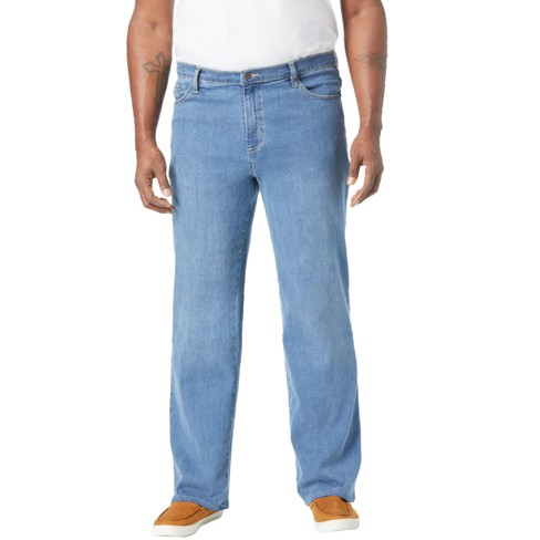 Men's Jeans Plus Size 46 44 42 40 38 Mens Cargo With Pocket Baggy Pants  Denim Black Loose Straight For Men