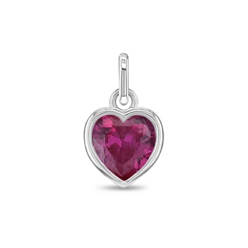 Birthstone deals heart charms