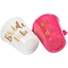Sparkle and Bash 6-Pack Bridal Shot Glass Necklaces, Team Bride & Bride to Be Plastic Beaded Hot Pink for Bachelorette Party Supplies - 4 of 4