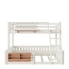 KWPZQEB Bunk Bed, Wooden Bunk Bed w/ Ladder & Safety Guardrails, Pegboard & Bookshelf, Floor Bunk Bed, No Box Spring Needed - 4 of 4