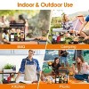 Racxily Utensil Caddy Metal Grill Caddy with Paper Towel Holders Utensil Holder Grilling Tools Storage Organizer - 4 of 4
