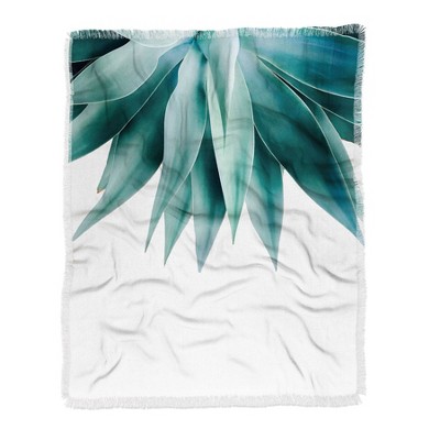 Gale Switzer Agave Fringe Woven Throw Blanket Green - Deny Designs