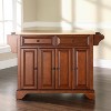 Crosley Lafayette Wood Top Full Size Kitchen Island/Cart Cherry/Natural: With Adjustable Shelves, Towel Bar, 5 Drawers - 2 of 4