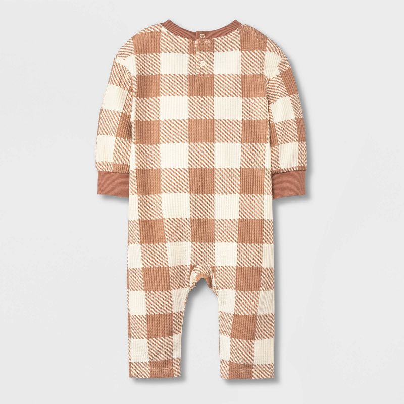 Grayson Collective Baby Boys&#39; Seamed Romper - Brown, 2 of 7