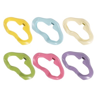 Unique Bargains Women's Cloud Hairpin 1.85"x1.18"x1.02" Multicolor 6 Pcs
