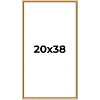 PosterPalooza | Classic Modern Gold Picture Frame - UV Acrylic, Foam Board Backing, Hanging Hardware - 2 of 4