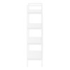 SEVOBAL Decorative Bookshelf Tall Bookshelf Modern Four Tier Bookcase with Sleek Shelving for Living Room, White, 23.75"*12"*48" - 3 of 4