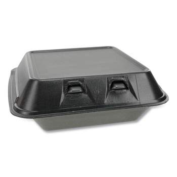 883 Three Compartment Foam Lunch Box (8x8x3)