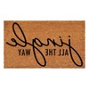 HomeRoots 24" X 36" Brown And Black Christmas Outdoor Coir Door Mat - 4 of 4