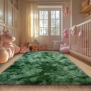 Area Rugs for Living Room Bedroom, Non-Slip Fluffy Soft Shag Carpet for Kids Home Dorm Decor - 1 of 4