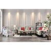 Vieta Upholstered Loveseat Ivory - Furniture Of America - 4 of 4